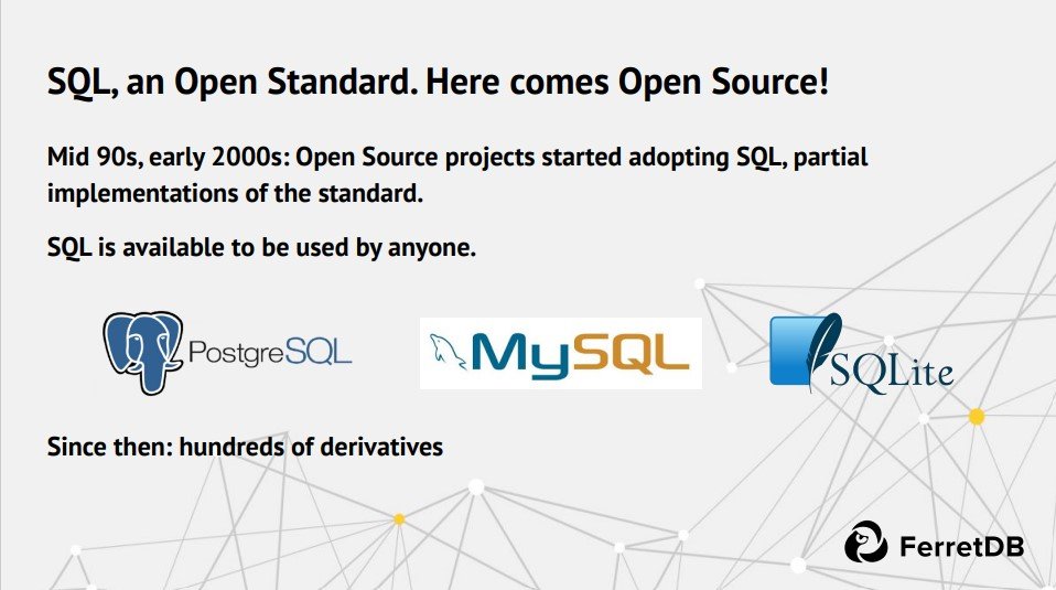SQL open standard