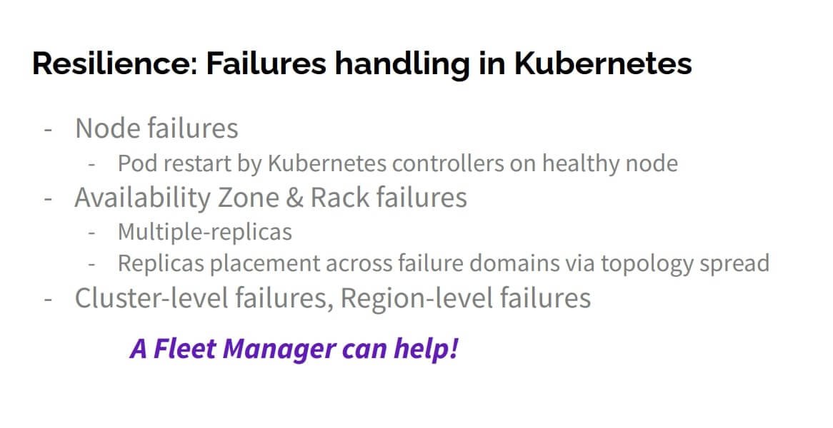 Failures on Kubernetes
