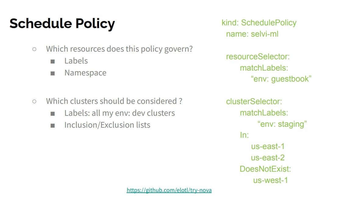 Schedule Policy