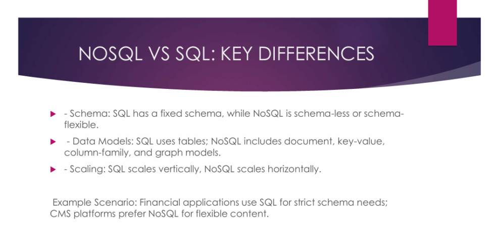 NoSQL: Why and When to Use It - Document Database Community